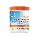 Doctor's BEST Magnesium Glycinate Powder 400mg peach flavour front view