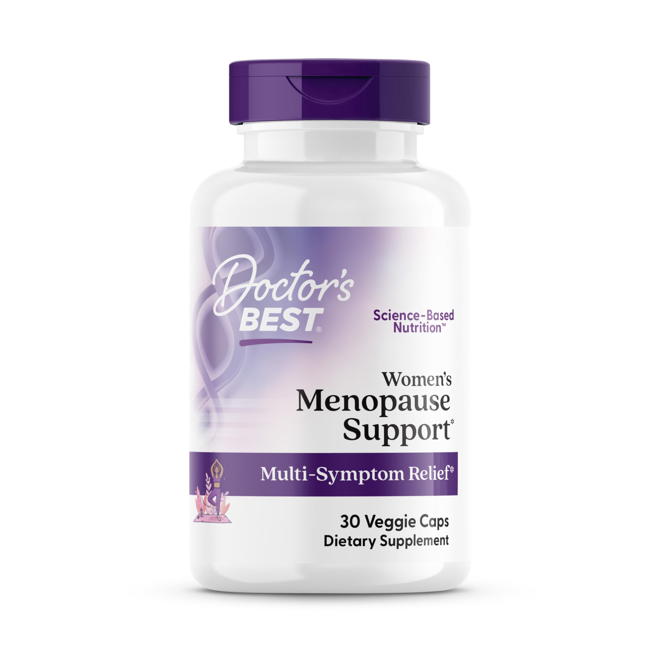 Doctor's BEST Menopause Support Supplement front view with packaging