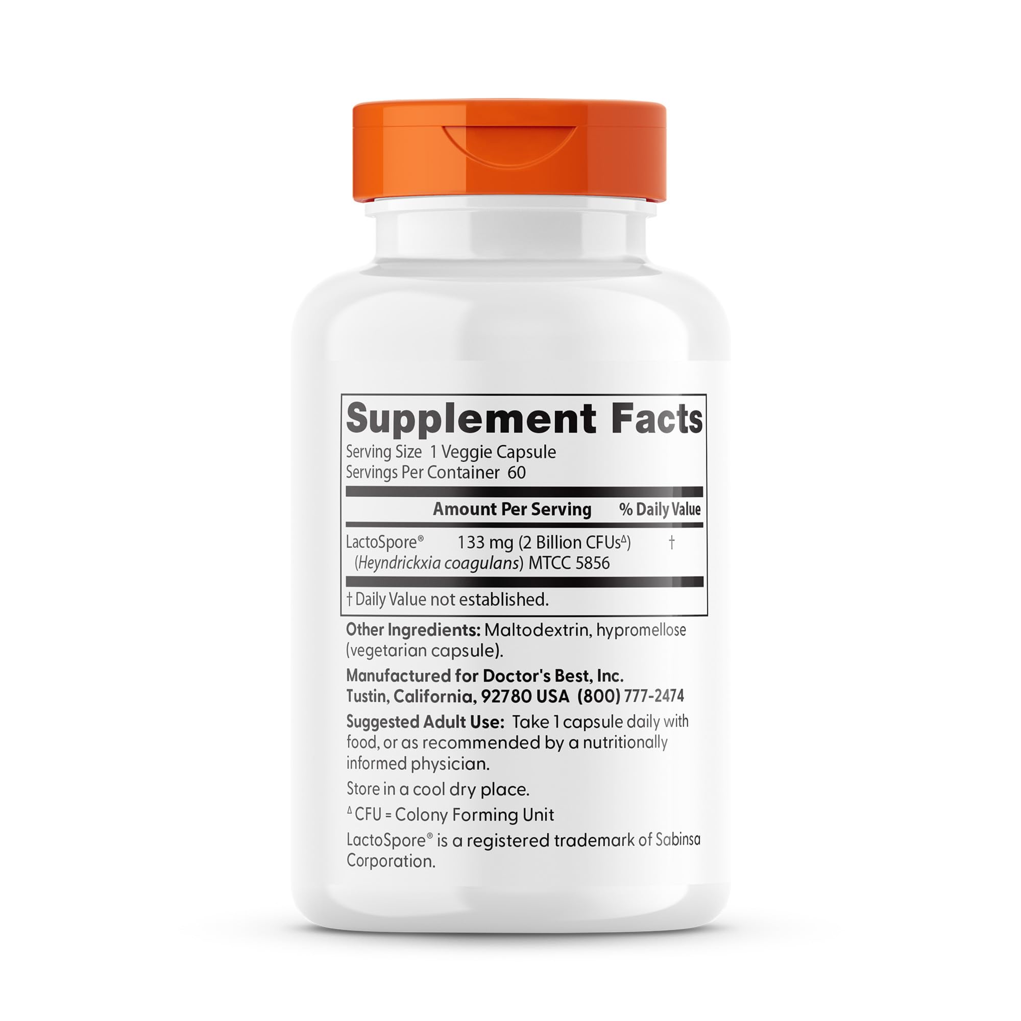 Doctor's BEST Menopause Support Supplement packaging back view