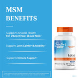 Doctor's BEST MSM Supplement 3000mg side view of capsules