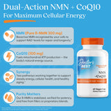 Doctor's BEST NMN + CoQ10 Supplement 300mg + 100mg packaging