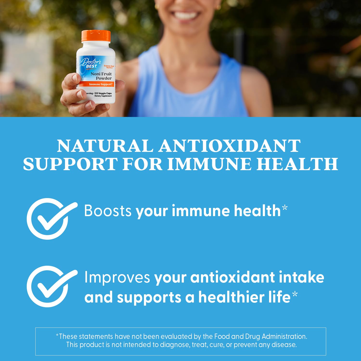 Doctor's BEST Noni Fruit Powder Capsules 1300mg ingredients list