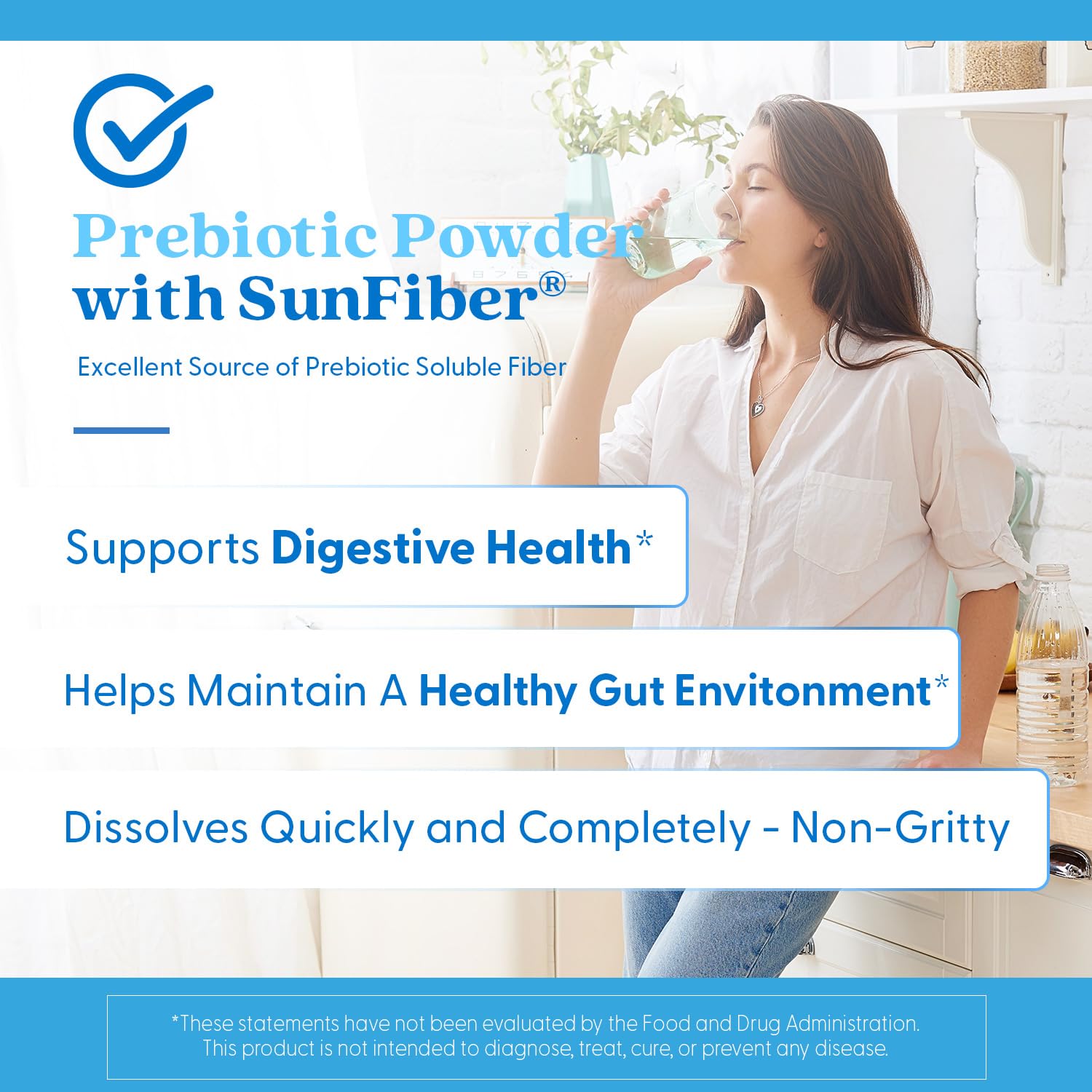 Doctor's BEST Prebiotic Powder 7g side view packaging