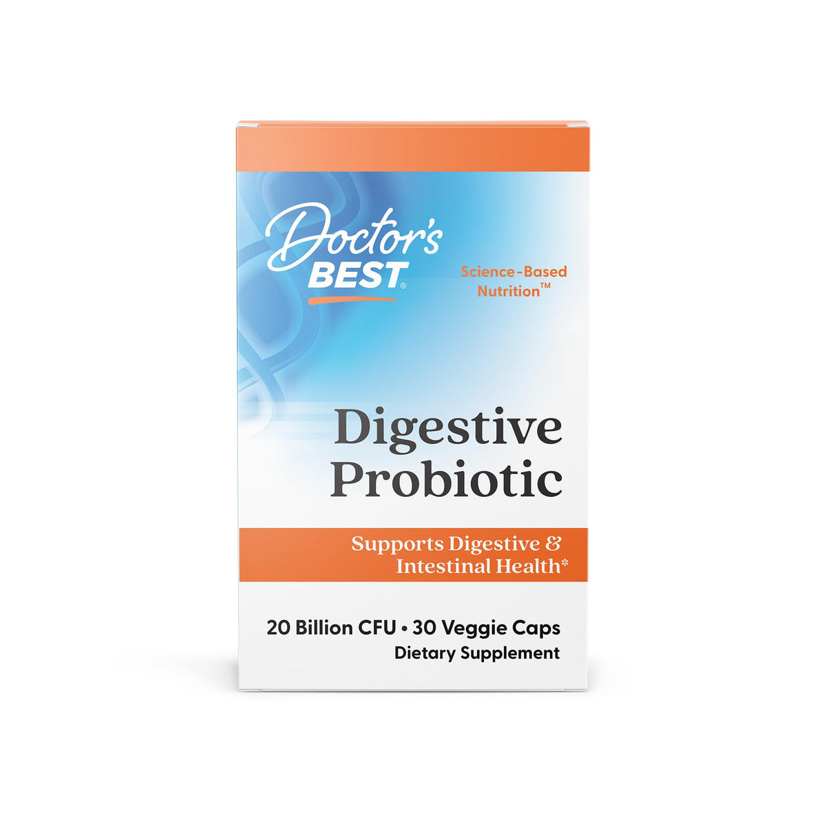 Doctor's BEST Probiotic Supplement front view with packaging