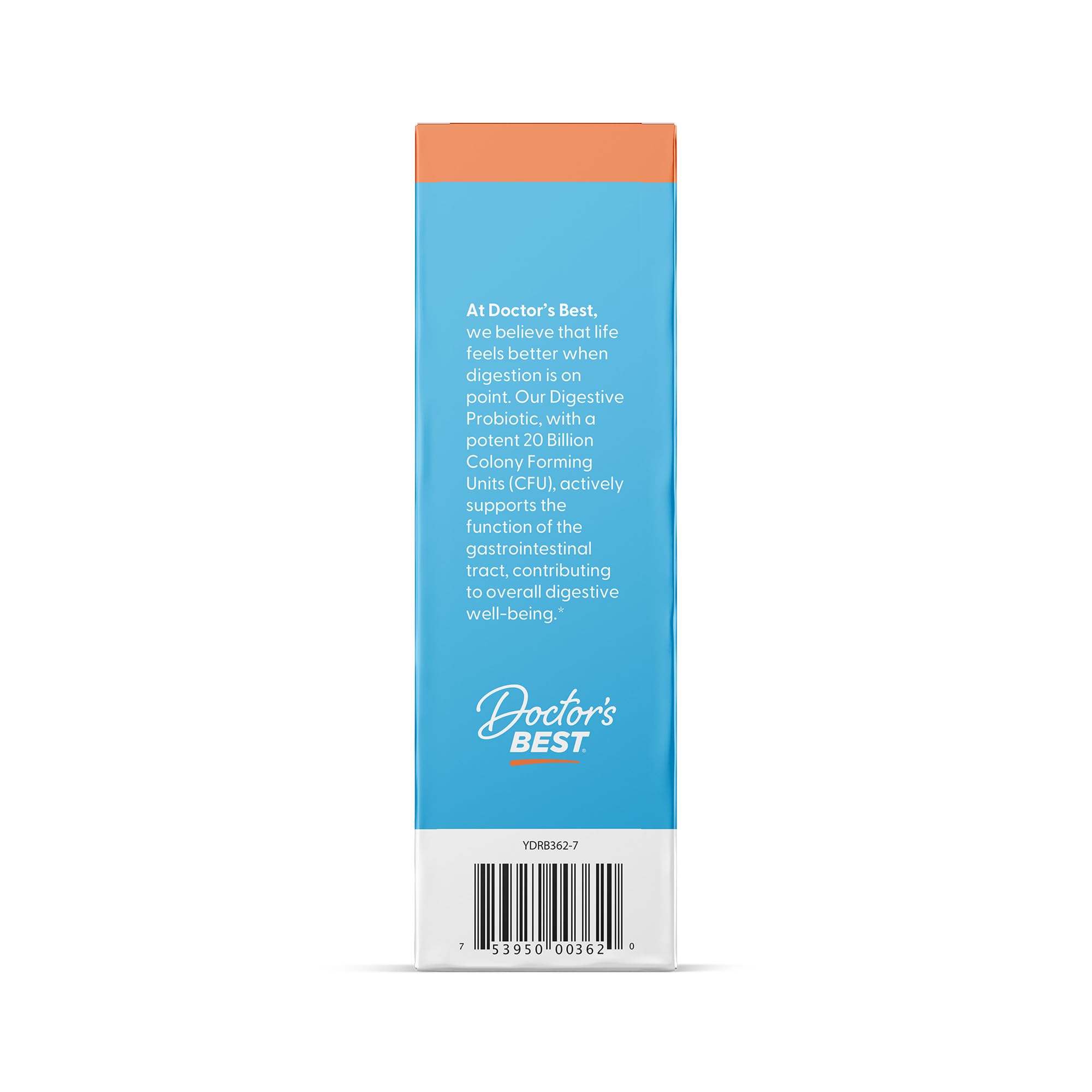 Doctor's BEST Probiotic Supplement side view showing capsule