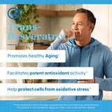 Doctor's BEST Trans-Resveratrol 600mg capsules on a wooden table