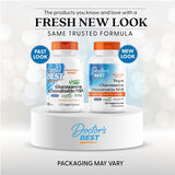 Doctor's BEST Vegan Chondroitin & Glucosamine 1500mg capsules side view