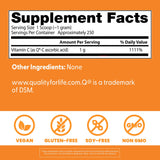 Doctor's BEST Vitamin C Powder 1000mg back view