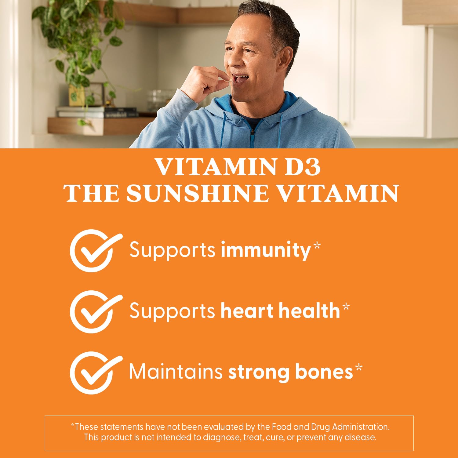 Doctor's BEST Vitamin D3 Supplement 1000 IU softgel side view