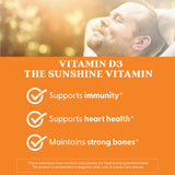 Doctor's BEST Vitamin D3 Supplement 2000 IU softgel close-up