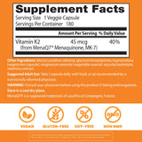 Doctor's BEST Vitamin K2 MK-7 45mcg Capsules bottle with label