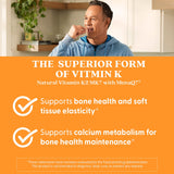 Doctor's BEST Vitamin K2 MK-7 45mcg Capsules nutritional information