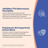 Doctor's Recipes Akkermansia Probiotic ingredients list