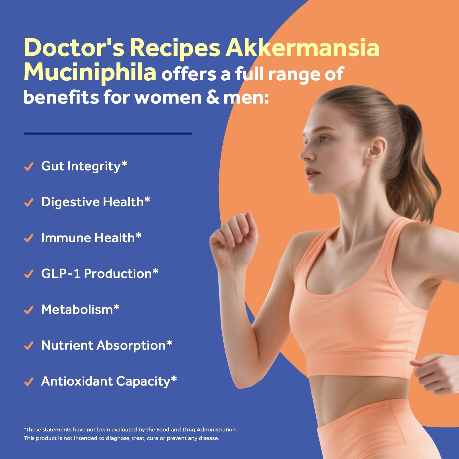 Doctor's Recipes Akkermansia Probiotic packaging details