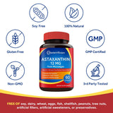 Doctor's Recipes Astaxanthin Softgels 12mg back view