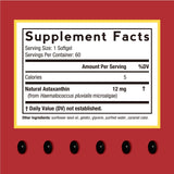 Doctor's Recipes Astaxanthin Softgels 12mg bottle with label