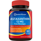 Doctor's Recipes Astaxanthin Softgels 12mg front view