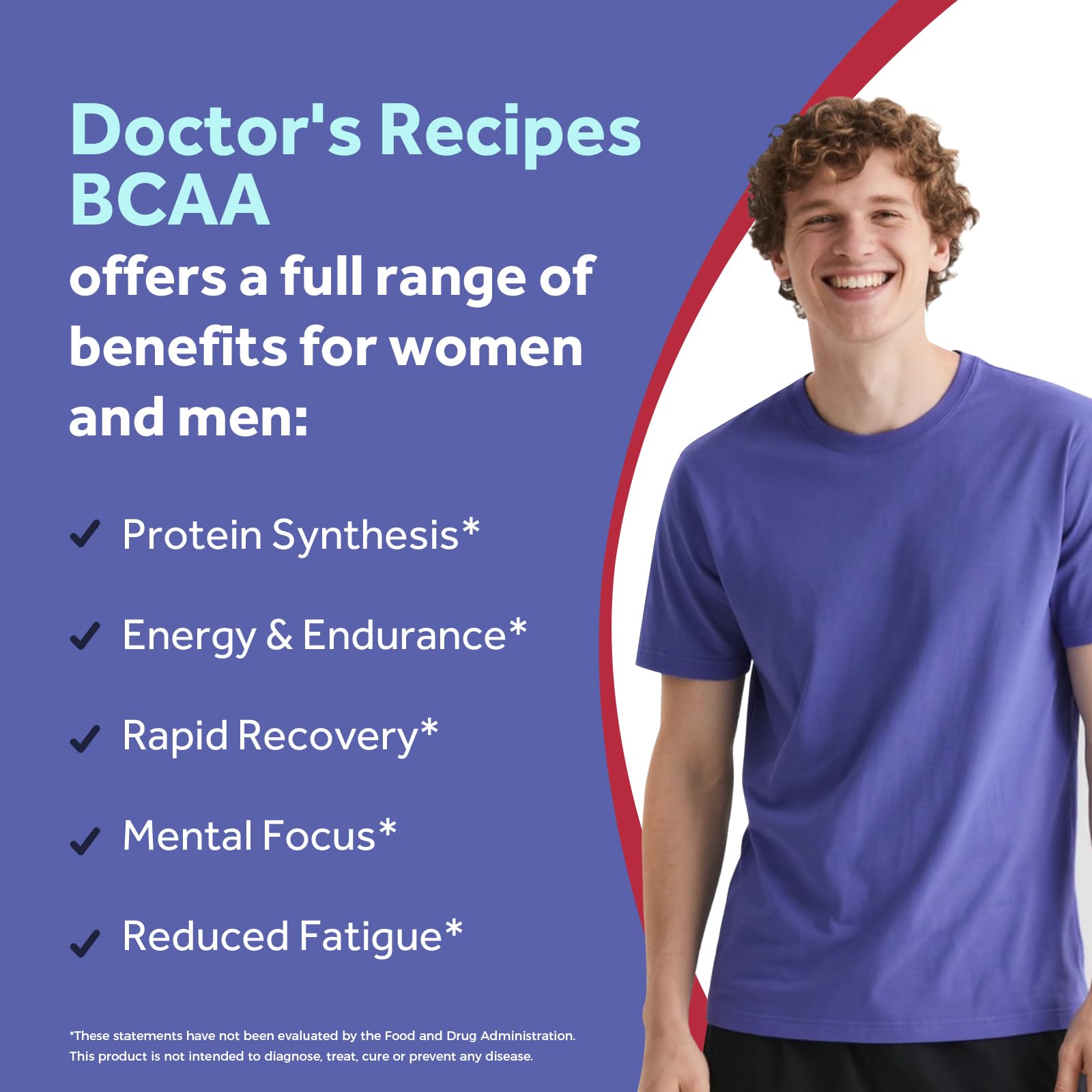 Doctor's Recipes BCAA Capsules label showing ingredients
