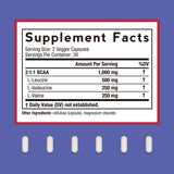 Doctor's Recipes BCAA Capsules side view showing capsule details