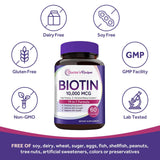 Doctor's Recipes Biotin Supplement 10,000 mcg ingredients list