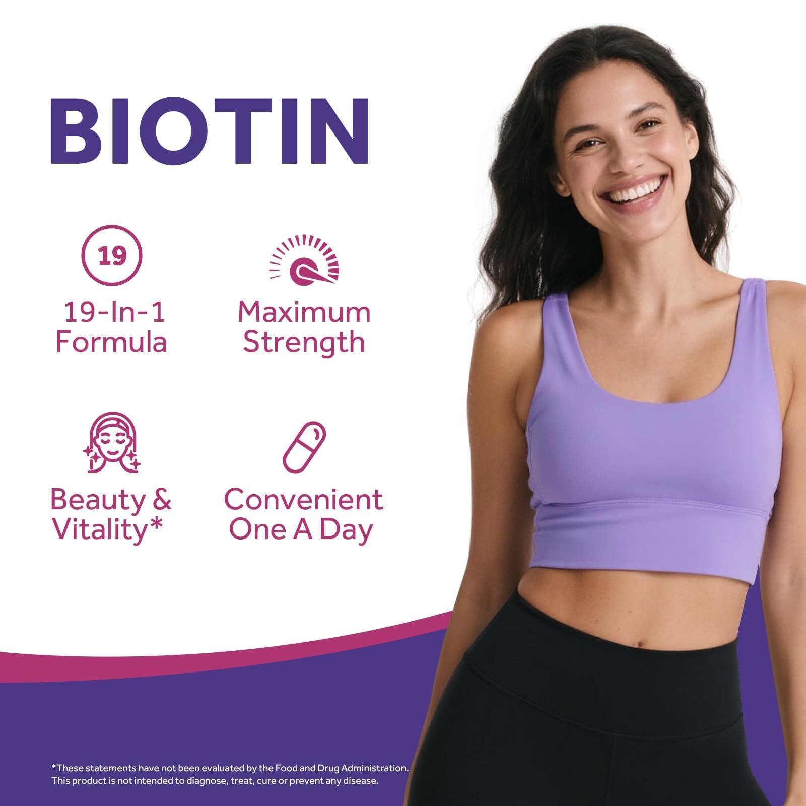 Doctor's Recipes Biotin Supplement 10,000 mcg lifestyle scene