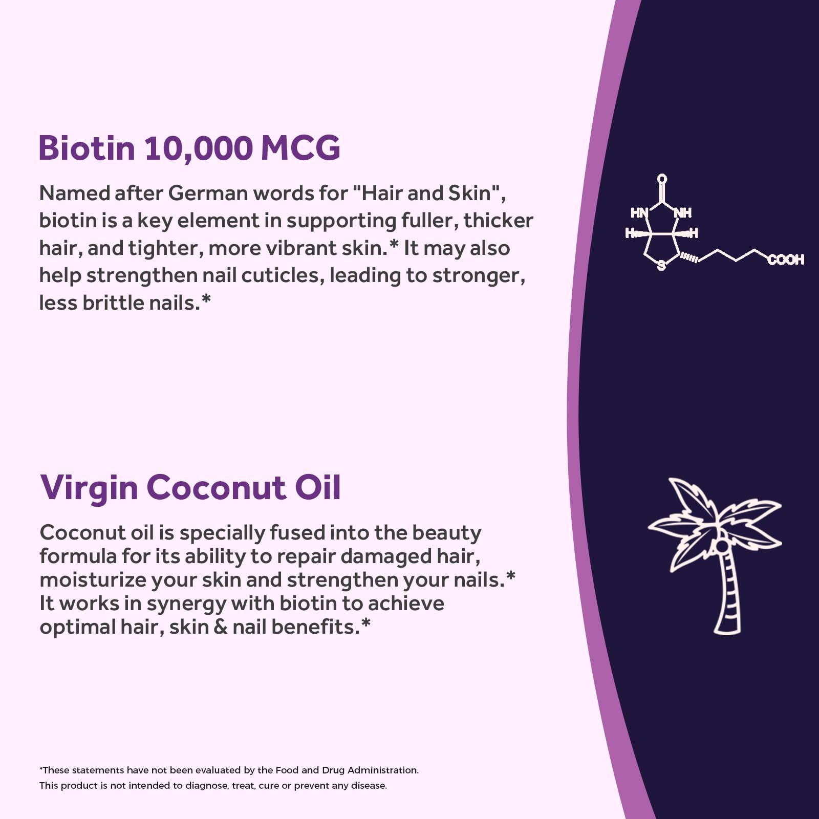 Doctor's Recipes Biotin Supplement 10,000 mcg packaging