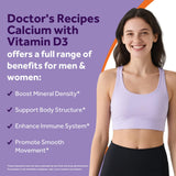 Doctor's Recipes Calcium with Vitamin D3 150g back view
