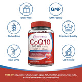 Doctor's Recipes CoQ10 softgels on a wooden table