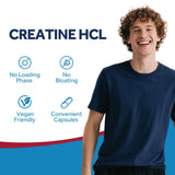 Doctor's Recipes Creatine HCl capsules in a travel pouch