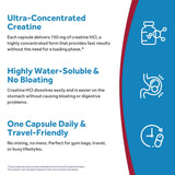 Doctor's Recipes Creatine HCl capsules on a wooden surface