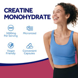 Doctor's Recipes Creatine Monohydrate Capsules in a gym setting
