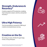 Doctor's Recipes Creatine Monohydrate Capsules on a wooden table