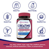 Doctor's Recipes Creatine Monohydrate Capsules with measuring scoop