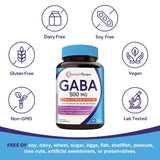 Doctor's Recipes GABA capsules on a wooden surface