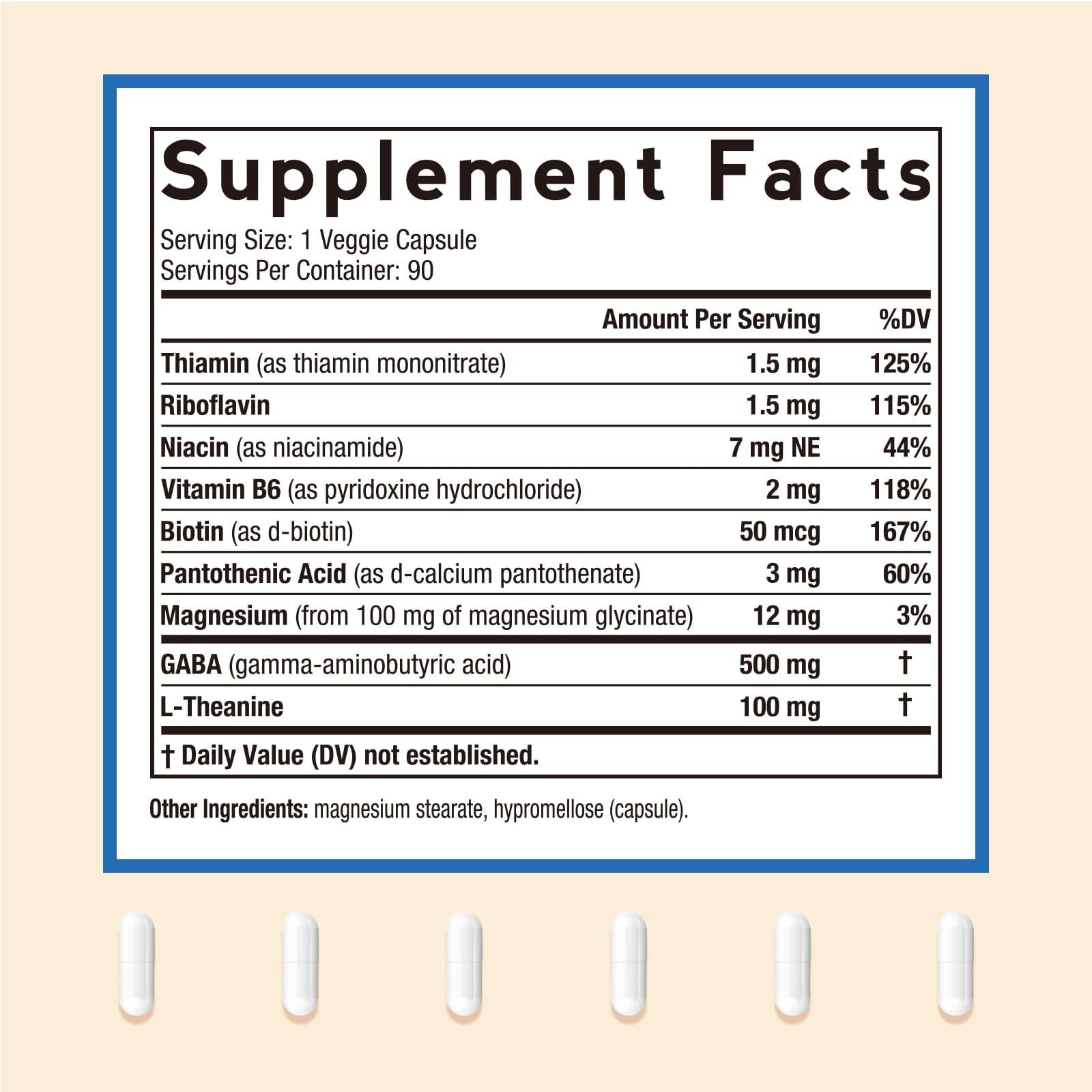 Doctor's Recipes GABA supplement bottle with label