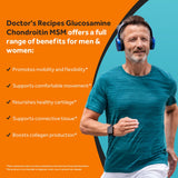 Doctor's Recipes Glucosamine Chondroitin MSM 118g back view
