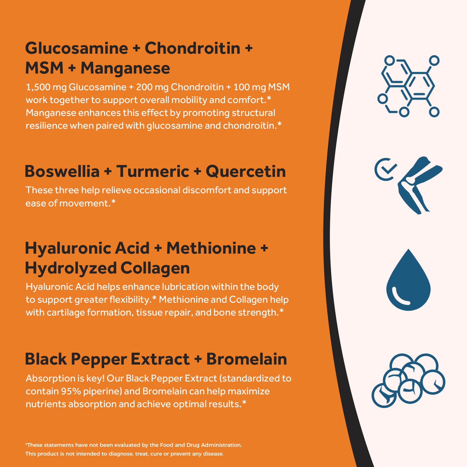 Doctor's Recipes Glucosamine Chondroitin MSM 118g packaging