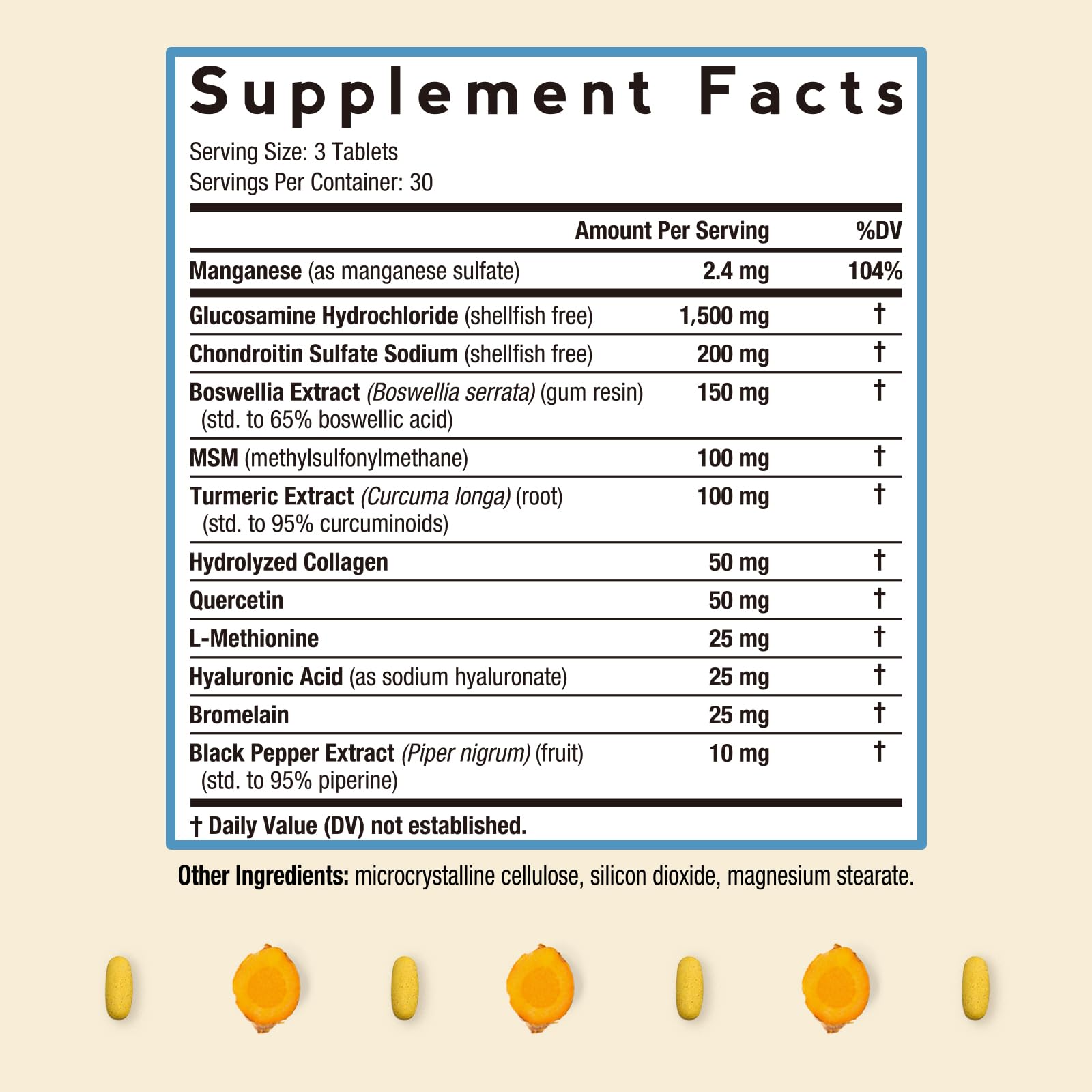 Doctor's Recipes Glucosamine Chondroitin MSM 118g side view
