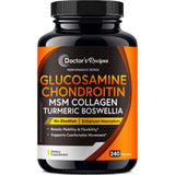 Doctor's Recipes Glucosamine Chondroitin MSM supplement front view