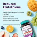 Doctor's Recipes Glutathione Complex 500mg supplement capsule close-up