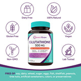 Doctor's Recipes Glutathione Complex 500mg supplement ingredients list
