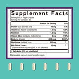 Doctor's Recipes Glutathione Complex 500mg supplement side view