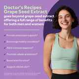 Doctor's Recipes Grape Seed Extract 500mg bottle with label
