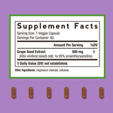 Doctor's Recipes Grape Seed Extract 500mg side view