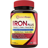 Doctor's Recipes Iron Plus Supplement front view with packaging
