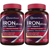 Doctor's Recipes Iron Supplement 60 tablets front view