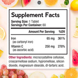 Doctor's Recipes Iron Supplement packaging side view
