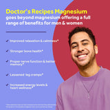Doctor's Recipes Magnesium Glycinate 100mg supplement bottle with label