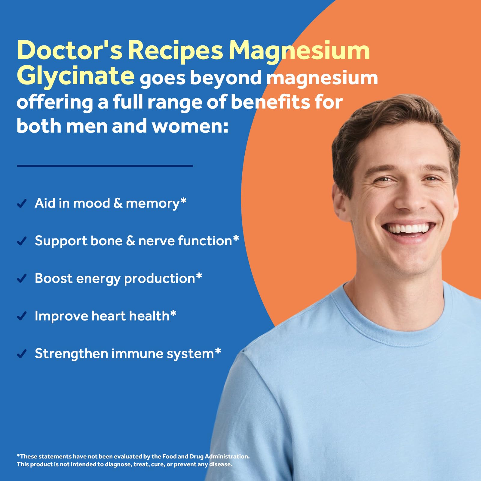 Doctor's Recipes Magnesium Glycinate Complex 420mg capsules in bottle