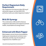 Doctor's Recipes Magnesium Glycinate Complex 420mg side view